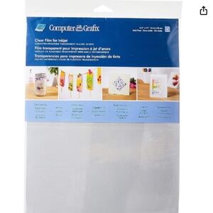 (7/$25) Clear film for inkjet printers - 6 sheets  (I have multiples!)